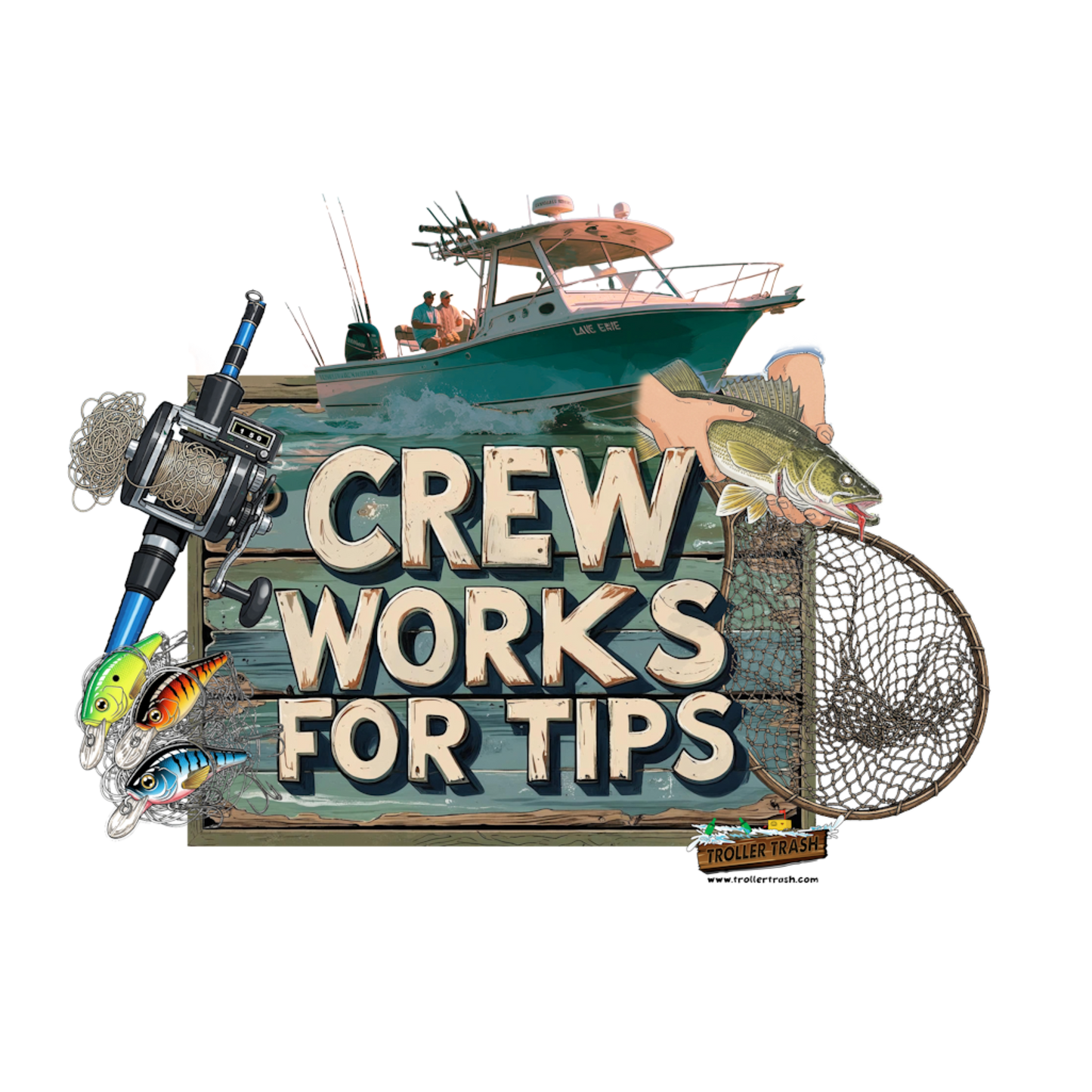 Crew Works for Tips