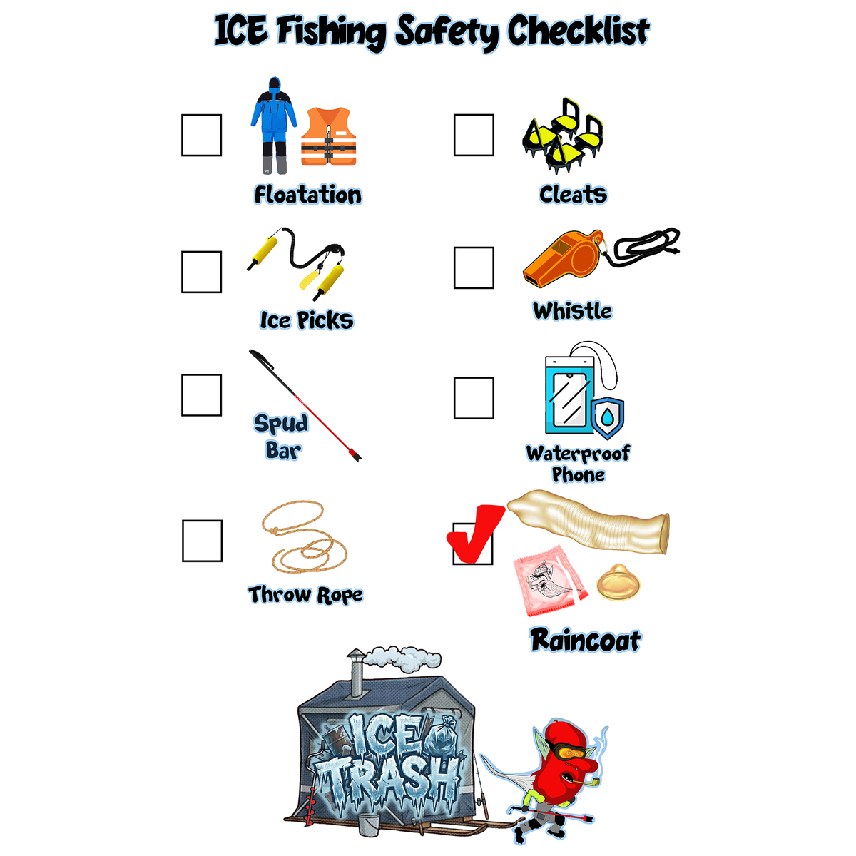 Ice Checklist Ice Safety Checklist – TrashOutdoors.com