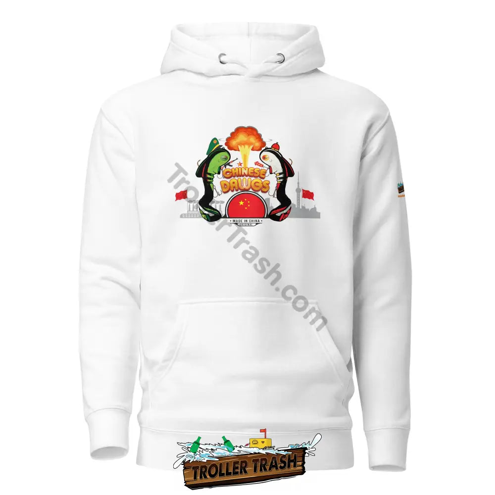 Chinese Dawgs Hoodie White / S Hoodies