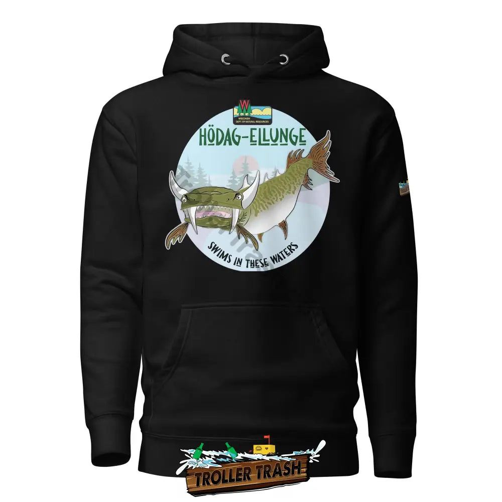 Hodag-Ellunge Hoodie Black / S Hoodies