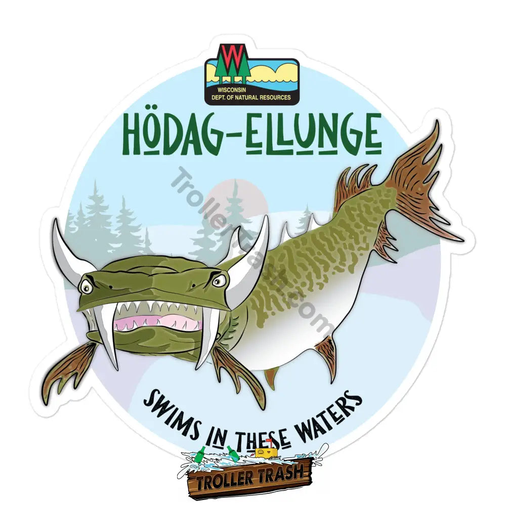 Hodag-Ellunge Sticker 5.5″×5.5″ Stickers