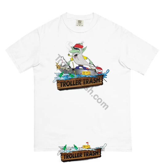 Troller Trash Logo Heavyweight T-Shirt White / S T-Shirts