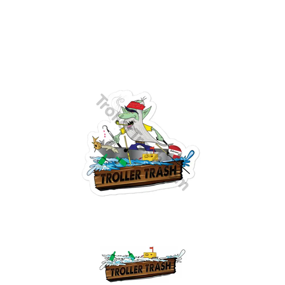 Troller Trash Stickers 3″×3″