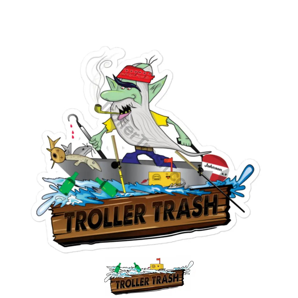 Troller Trash Stickers 5.5″×5.5″